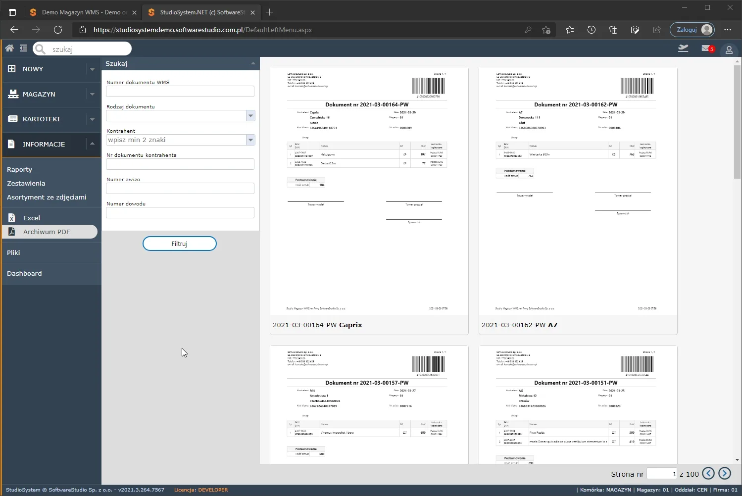 system wms 111